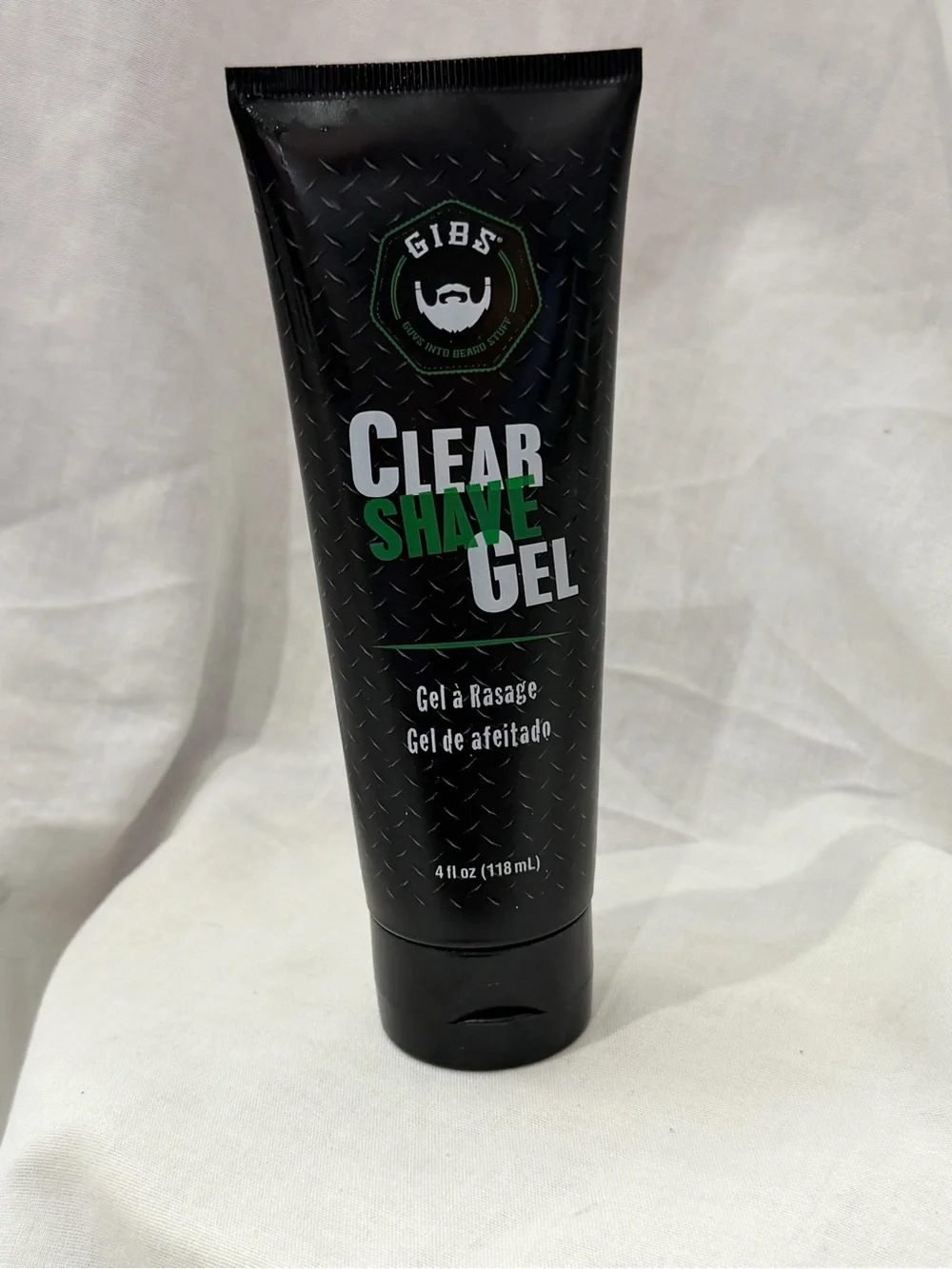 Gibs Clear Shave Gel — Black & Green Tube